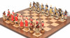 American Revolutionary Theme Chess Set with Classic Walnut & Maple Chess Board American Revolutionary Theme Chess Set with Classic Walnut & Maple Chess Board
