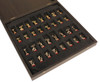 The Giants Battle Theme Chess Set with Brass & Nickel Pieces - Brown Board