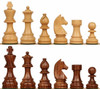 German Knight Staunton Chess Set with Golden Rosewood & Boxwood Pieces - 3.75" King