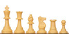 Standard Club Easy-Carry Plastic Chess Set Black & Camel Pieces with Vinyl Rollup Board - Blue