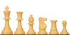 Standard Club Easy-Carry Plastic Chess Set Black & Camel Pieces with Vinyl Rollup Board - Black