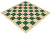 Club Vinyl Rollup Chess Board Green & Buff - 2.375" Squares