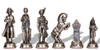 Large Napoleon Theme Metal Chess Set by Italfama