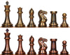 Professional Series Resin Chess Set with Copper & Bronze Pieces - 4.125" King