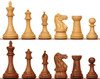 New Exclusive Staunton Chess Set with Acacia & Boxwood Pieces- 4" King
