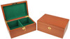 Deluxe Old Club Staunton Chess Set Ebonized & Boxwood Pieces with Mahogany Chess Box - 3.25" King