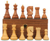 Zagreb Series Chess Set Golden Rosewood & Boxwood Pieces with Walnut Chess Box - 3.25" King