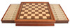 Parker Staunton Chess Set Burnt Boxwood Pieces with Walnut Chess Case - 3.75" King