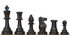 Standard Club Triple Weighted Plastic Chess Set Black & Ivory Pieces with Vinyl Rollup Board - Green