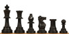 Standard Club Carry-All Triple Weighted Plastic Chess Set Black & Ivory Pieces with Vinyl Rollup Board - Green