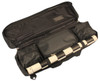 Executive Carry-All Plastic Chess Set Black & Ivory Pieces with Vinyl Rollup Board & Bag - Black