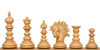 Strategos Staunton Chess Set Ebony & Boxwood Pieces with Elm Burl & Erable Chess Board