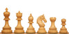 Chetak Staunton Chess Set in Ebony & Boxwood with Walnut & Maple Mission Craft Chess Board - 4.25" King