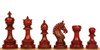 Chetak Staunton Chess Set in Padauk & Boxwood with Padauk & Maple Mission Craft Chess Board