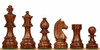 German Knight Carry-All Chess Set Golden Rosewood & Boxwood Pieces - Brown