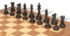 British Staunton Chess Set Ebony & Boxwood Pieces with Walnut & Maple Deluxe Board - 4" King