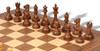 British Staunton Chess Set Acacia & Boxwood Pieces with Deluxe Walnut & Maple Board - 4" King