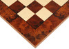 Walnut Burl & Erable High Gloss Chess Board - 2.375" Squares