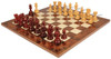 Walnut Burl & Erable High Gloss Chess Board - 2.375" Squares