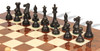 New Exclusive Staunton Chess Set Ebony & Boxwood Pieces with Walnut Burl Chess Board - 4" King