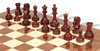 The Dubrovnik Championship Chess Set Padauk & Boxwood Pieces with Walnut Burl Chess Board - 3.9" King