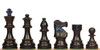 French Lardy Staunton Chess Set with Ebonized & Acacia Wood Pieces - 3.75" King