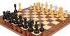 Bucephalus Staunton Chess Set Ebony & Boxwood Pieces with Walnut Burl & Erable Board - 4.5" King