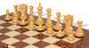 Bucephalus Staunton Chess Set Padauk & Boxwood Pieces with Walnut Burl Chess Board