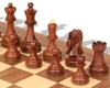 Dubrovnik Series Chess Set - Rosewood & Boxwood Pieces - Deluxe Walnut Chess Board - 3.9" King