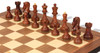 Dubrovnik Series Chess Set - Rosewood & Boxwood Pieces - Walnut Molded Board & Box - 3.9" King