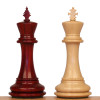 Copenhagen Staunton Chess Set Padauk & Boxwood Pieces with Padauk Mission Craft Chess Board - 4.5" King