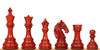 Colombian Knight Staunton Chess Set Padauk & Boxwood Pieces with Padauk Mission Craft Chess Board - 4.6" King