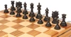 Marengo Staunton Chess Set in Ebony & Boxwood with Zebrawood  & Maple Mission Craft Chess Board