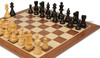 Chessmen lined in starting position on a minimalist tabletop