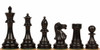 British Staunton Chess Set Ebony Pieces 3.5" King