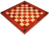 British Staunton Chess Set Ebony & Boxwood Pieces with Mission Craft Padauk Chess Board - 4" King