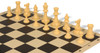 Club Special Silicone Chess Set Black & Camel Pieces with Black & Buff Silicone Board - 3.5" King