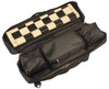 Standard Club Carry-All Silicone Chess Set Black & Ivory Pieces with Silicone Board - Black