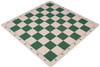 Conqueror Deluxe Carry-All Plastic Chess Set Black & Ivory Pieces with Lightweight Floppy Board - Green