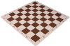 German Knight Deluxe Carry-All Plastic Chess Set Brown & Natural Wood Grain Pieces with Lightweight Floppy Board – Brown