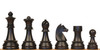 German Knight Plastic Chess Set Black Pieces