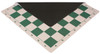 Executive Carry-All Plastic Chess Set - Black & Ivory Pieces with Clock & Floppy Board - Green