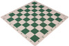 German Knight Carry-All Plastic Chess Set - Wood Grain Pieces, Clock & Floppy Board – Green