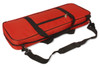Executive Deluxe Carry-All Plastic Chess Set Black & Ivory Pieces with Clock & Floppy Board & Bag - Red