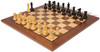 Fischer-Spassky Commemorative Chess Set Ebonized & Boxwood Pieces with Classic Walnut Board - 3.75" King
