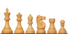 Fischer-Spassky Commemorative Chess Set Ebonized & Boxwood Pieces with Classic Walnut Board & Box - 3.75" King