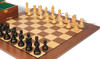 Fischer-Spassky Commemorative Chess Set Ebonized & Boxwood Pieces with Classic Walnut Board & Box - 3.75" King