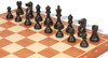 Fischer-Spassky Commemorative Chess Set Ebonized & Boxwood Pieces with Mahogany Notated Board - 3.75" King
