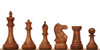 New Exclusive Staunton Chess Set Acacia & Boxwood Pieces with Deluxe Two-Drawer Walnut Case - 3.5" King