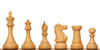 New Exclusive Staunton Chess Set Acacia & Boxwood Pieces with Deluxe Two-Drawer Walnut Case - 3.5" King
